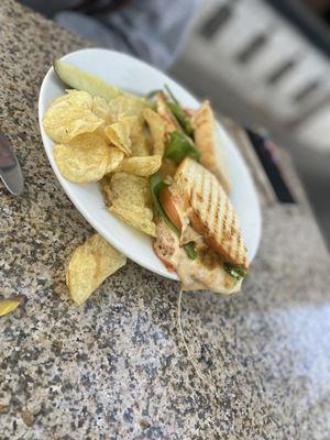 Blt with out the bacon and added cheese