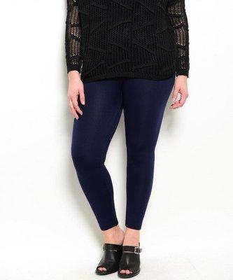 NAVY WINTER FLEECE LEGGINGS