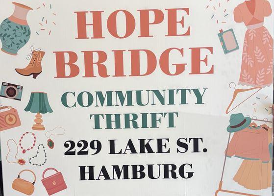 Hope Bridge community thrift store
