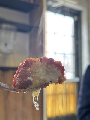 Bite of arancini