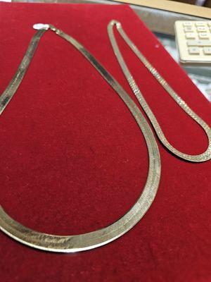 10k is more affordable & durable. So I bought 2 chains!