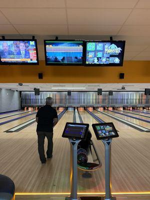 View of the freshly updated lanes.