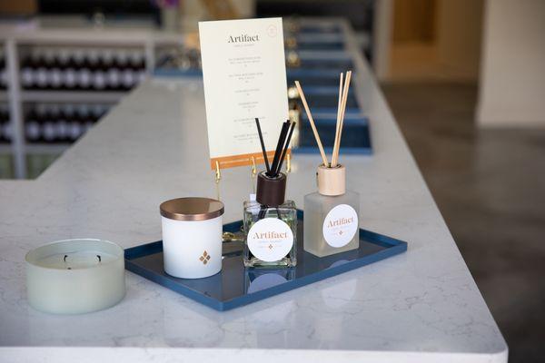 Pour-your-own products Organic soy candle Reed diffuser