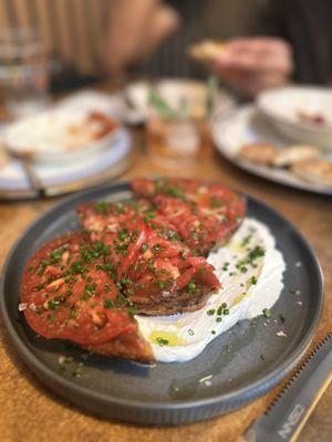 Heirloom Tomato Toast - my favorite