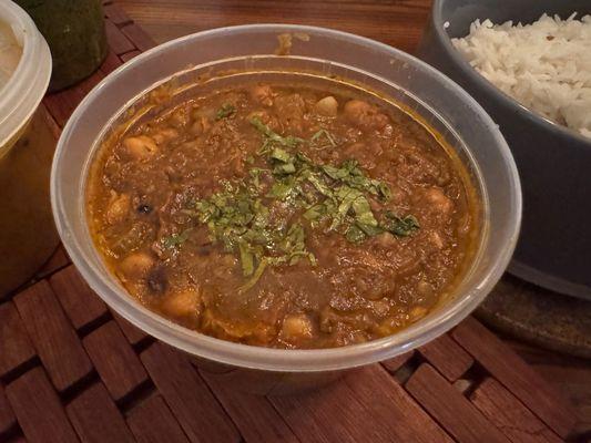 Chole. (chickpeas with caramelized onions)