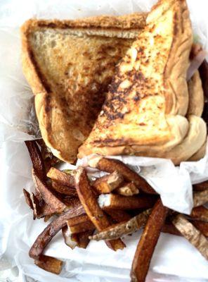 Triple Decker Club and fries