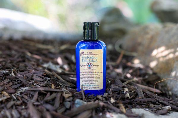 Our hydrating body lotion uses a non-greasy formula.