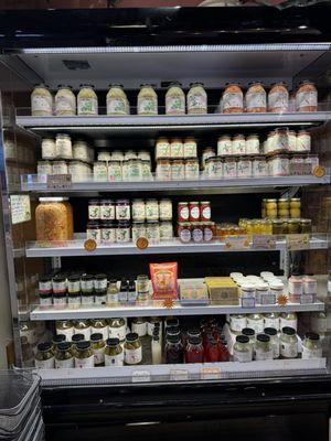 Pickles and kimchi made on site