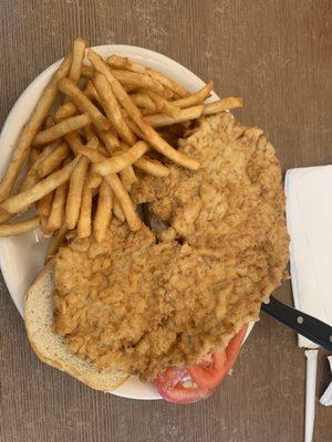 Pork Tenderloin Sandwich.