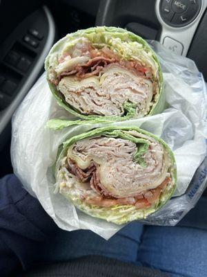 Turkey, Turkey Bacon on Spinach Wrap LTO ranch