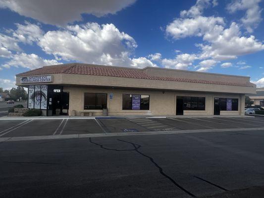 Full building + parking lot