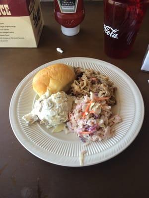 Pulled pork plate.