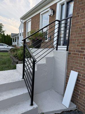 Standard 36 inch railing with square baluster horizontal