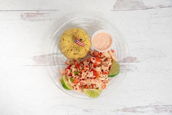 Mofongo Con Kings Crab/ Mashed Platains and Kings Crab