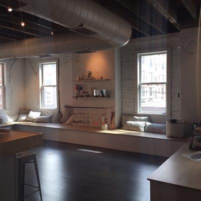 The shop / lounge area