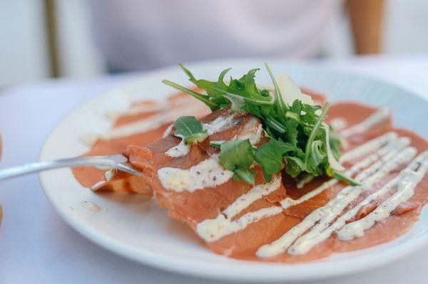 Beef carpaccio