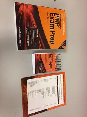 This is the book (and Flashcards) that you will receive for the PMP online class.