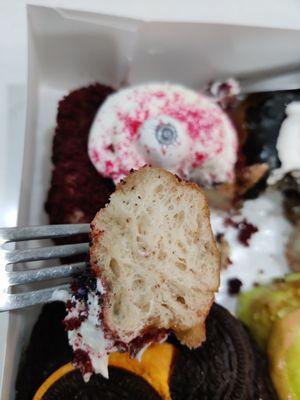 Look at how fluffy they are! Excellent vegan donuts!!!