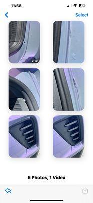 first rain, peeling of the wrap.