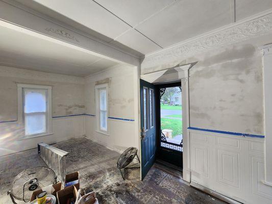 This is what we found when we first got to the Residential Repaint job in Hobart.