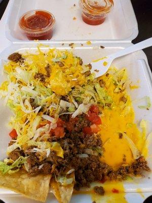 Beef Nacho Salad