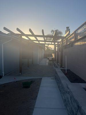 building the Pergola