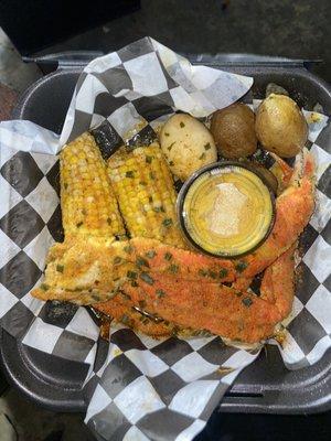 Garlic Snow Crab Dinner extra Corn