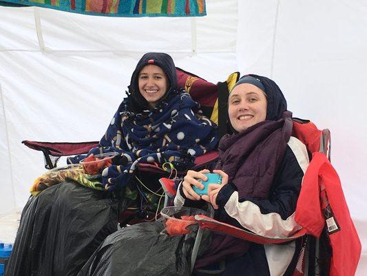 We love when it rains during a swim meet.....