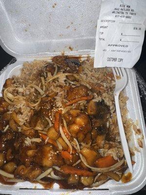 Teriyaki Chicken and "fried rice"