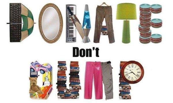 Don't Dump it, Donate It !!!