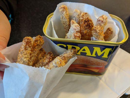 Baked spam fries