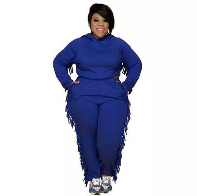 Skokie 2 piece jogger set comes in 3 colors, Blue, Black, and light Yellow