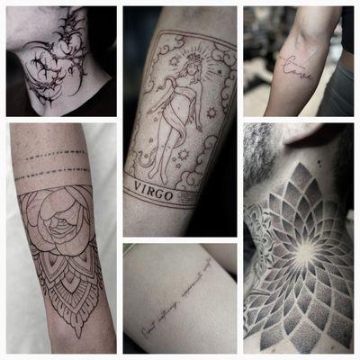 Fine line tattoos