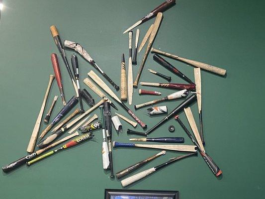 The wall of broken bats