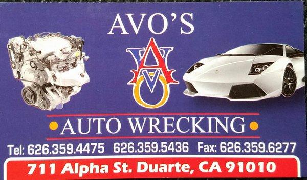 Avo's Auto Wrecking