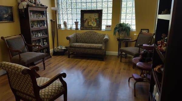Front office waiting area.