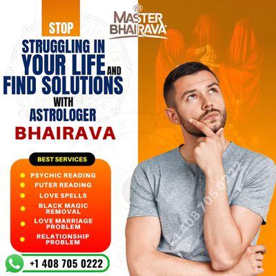 Horoscope Palm and Face Reading Online services Available Master BHAIRAVA MOBILE +1 4083687927 get 100% complete solution to all your proble