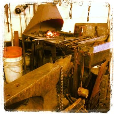 One of the coal forges at Prospect Hill Forge.