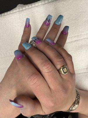 These nails glow in the dark