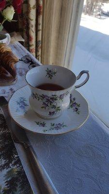 Rose chai was warming and relaxing!