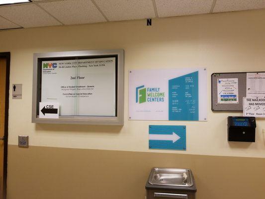 CSE to the left, Welcome Center to the right.
