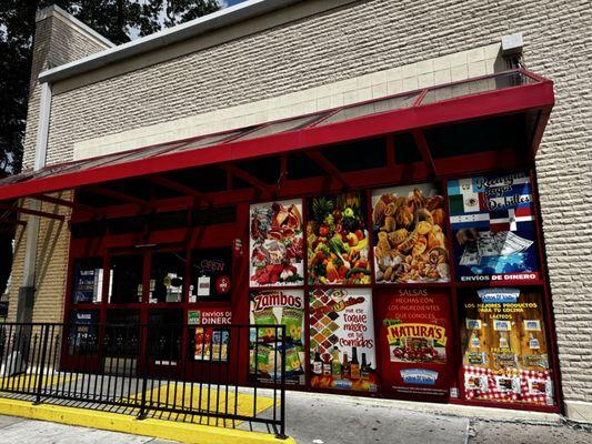 Entrance to meat market