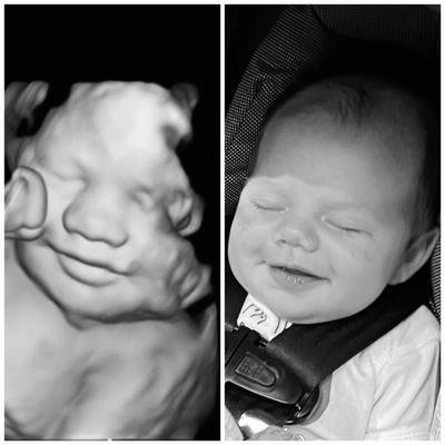 33 weeks pregnant vs 3 weeks old