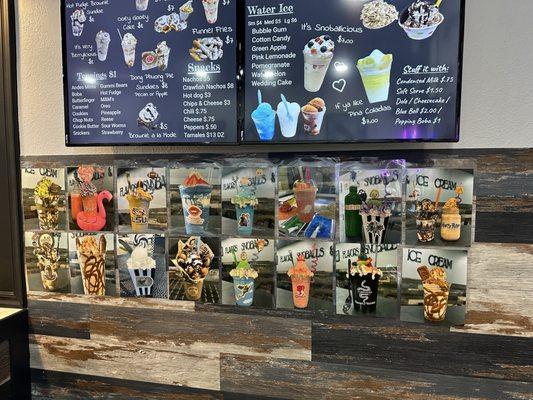 Flavors Snoballs & Ice Cream