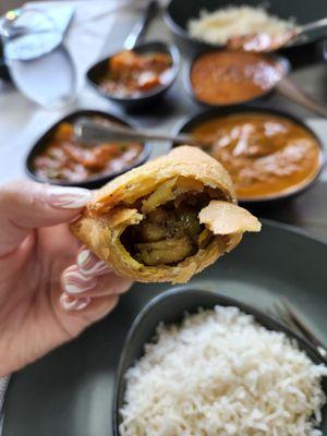 Samosa with lunch special