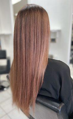 Rose gold Highlights.