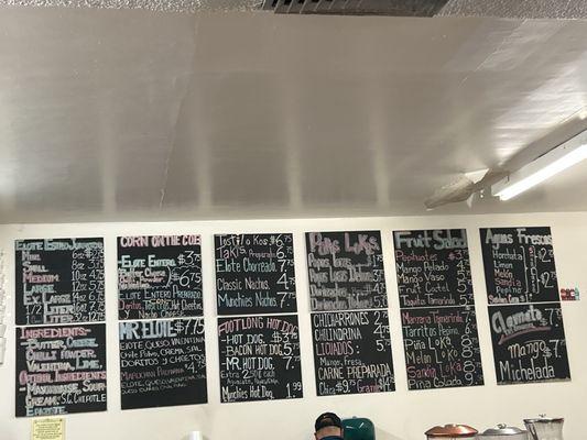 All the options here