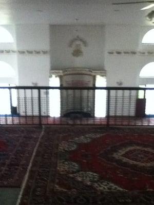 The women's prayer area