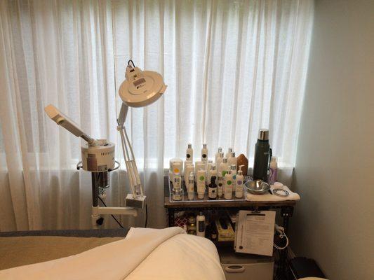 The steamer/mag lamp and facial products