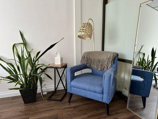 Treatment room corner